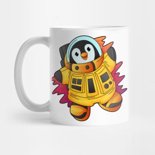 Penguin as Astronaut in Suit Mug